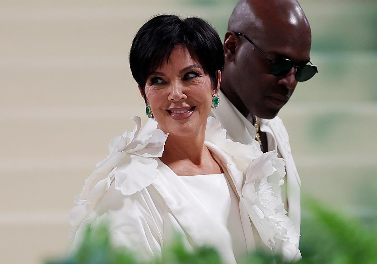Kris Jenner en la Met Gala.