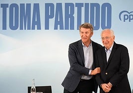 Feijóo, con el presidente de Melilla, Juan José Imbroda.