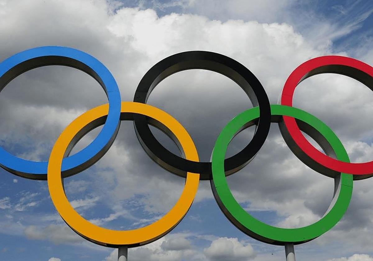 Los aros, símbolo de los Juegos Olímpicos.