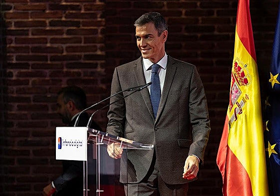 El presidente del Gobierno, Pedro Sánchez, interviene en la presentación del estudio 'Infancia digital 2025'.