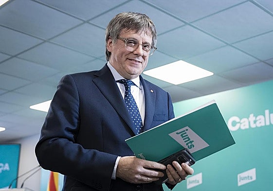 El presidente de JxCat, Carles Puigdemont