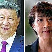 Xi Jinping y Sanae Takaichi.