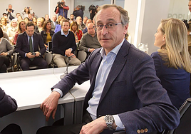 Alfonso Alonso, durante un acto en Vitoria.