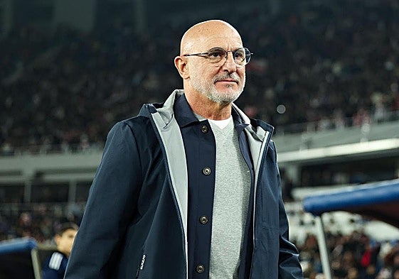 Luis de la Fuente, durante el Georgia-España de este sábado.