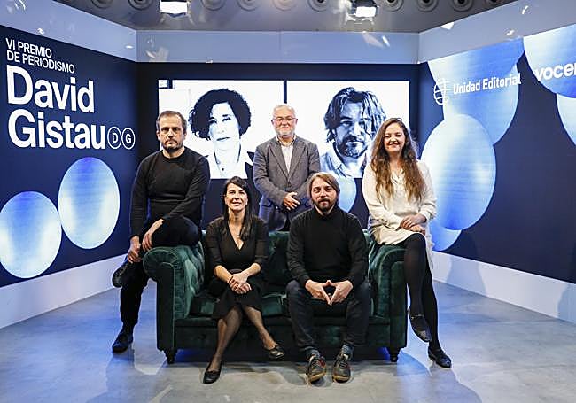 El jurado de los VI Premio de periodismo David Gistau.