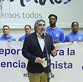 El presidente del CSD, José Manuel Rodríguez Uribes, durante la presentación de la campaña.
