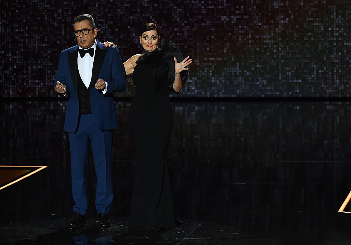 Andreu Buenafuente y Silvia Abril en los Goya 2020.