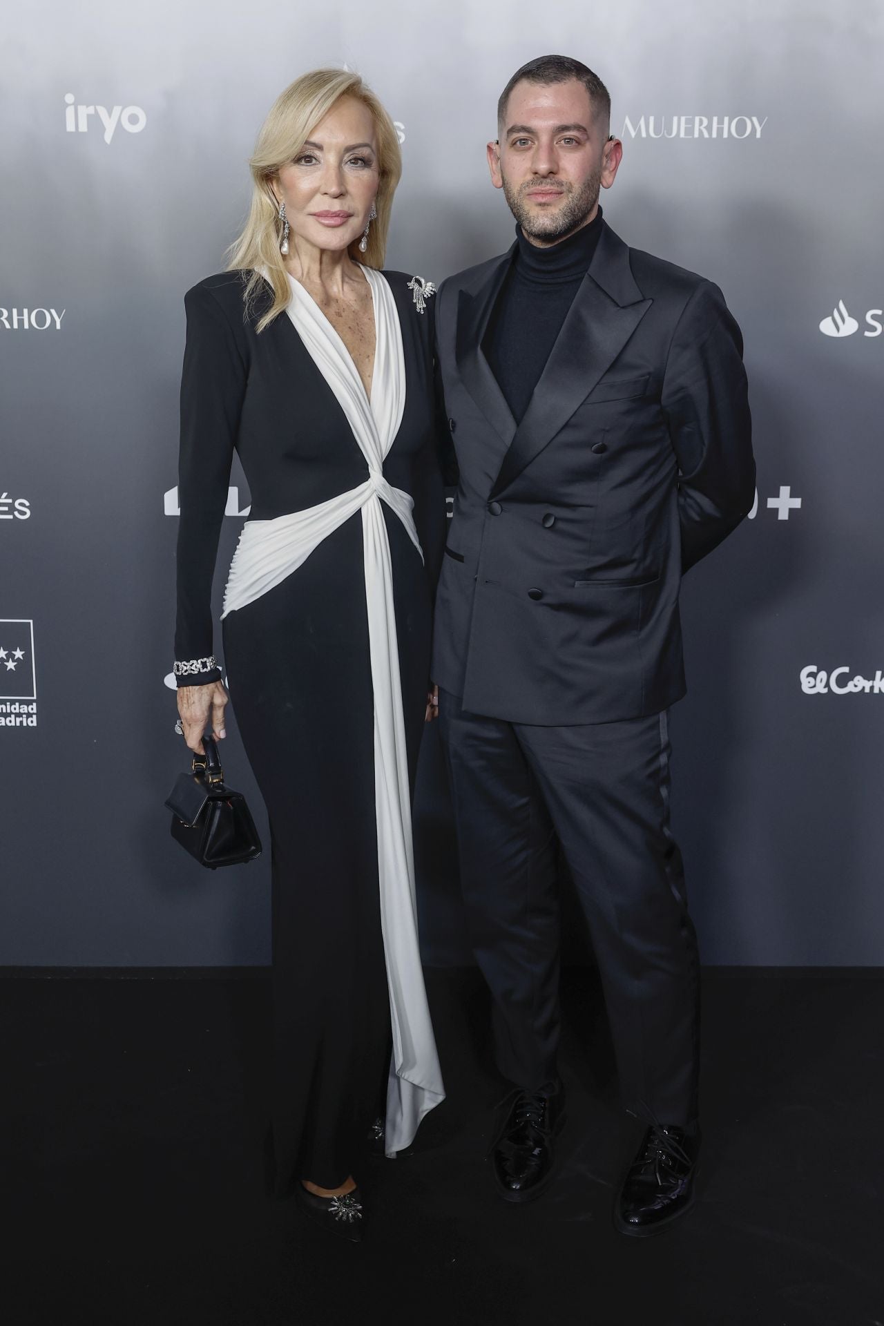 Carmen Lomana y el diseñador Baro Lucas.