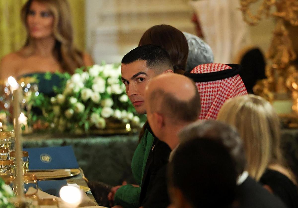 Cristiano Ronaldo at the White House dinner.