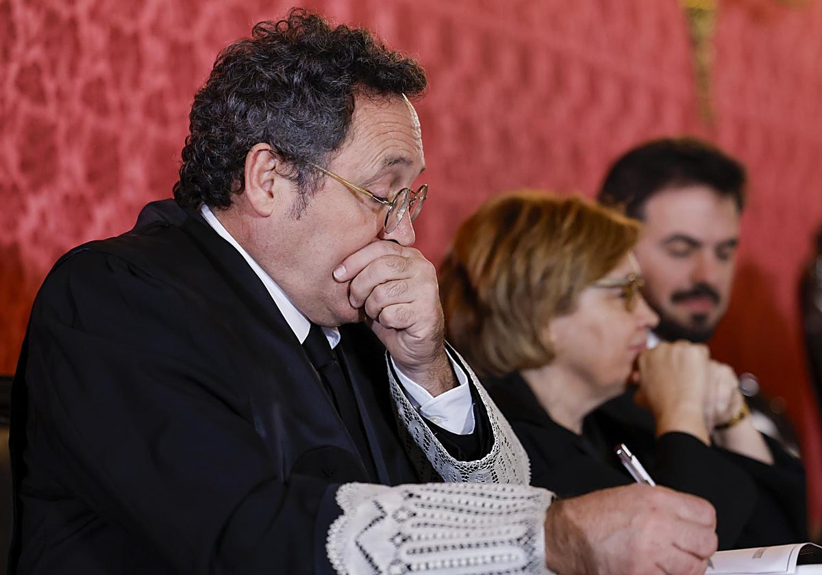 El fiscal general del Estado durante el juicio.