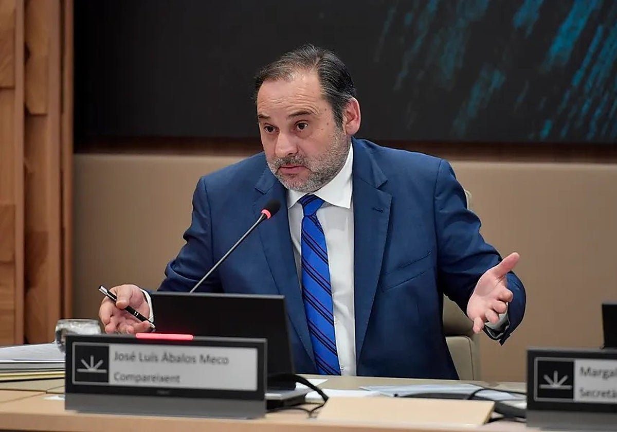 José Luis Ábalos en una comparencencia parlamentaria