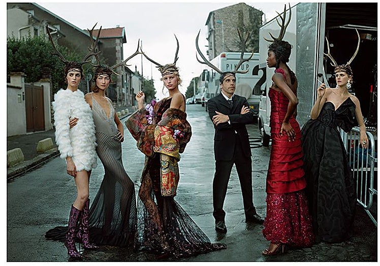 Ben Stiller, Jacquetta Wheeler, Ai Tominaga, Karolina Kurkova, Oluchi Onweagba, Stella Tennant. Paris-2001-