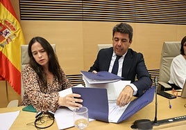 Mazón, durante su comparecencia en la comisión del Congreso sobre la dana.