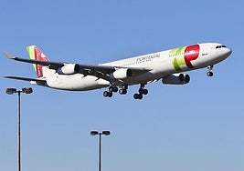 Un avión de la compañía TAP Portugal.