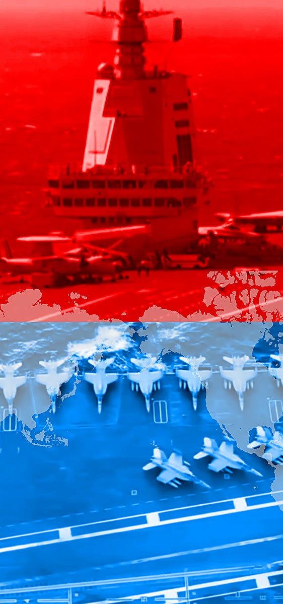 China y Estados Unidos se enfrentan por el portaaviones más poderoso