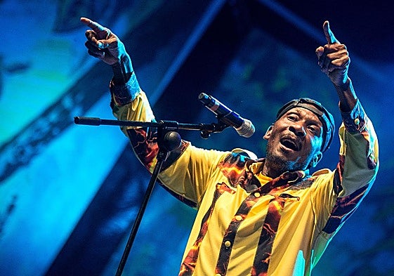 El cantante jamaicano Jimmy Cliff durante el festival Rototom Sunsplash en Benicassim el 16 de agosto de 2014.
