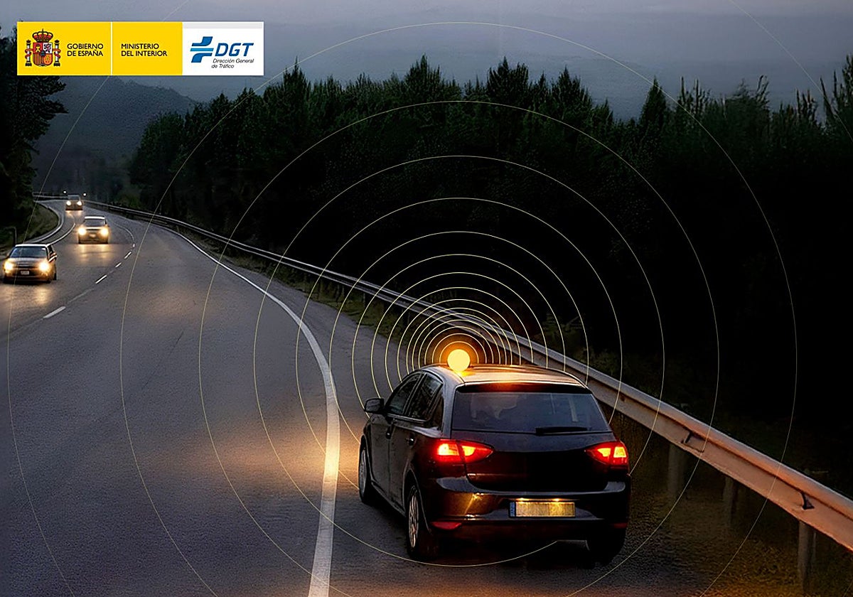 Baliza conectada de la DGT