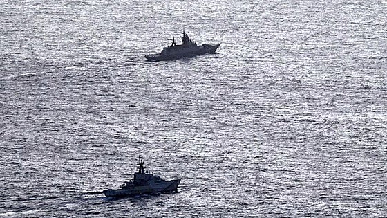 La Marina británica detecta dos buques rusos en el Canal de la Mancha
