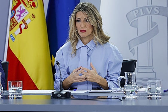 La vicepresidenta segunda y ministra de Trabajo, Yolanda Díaz
