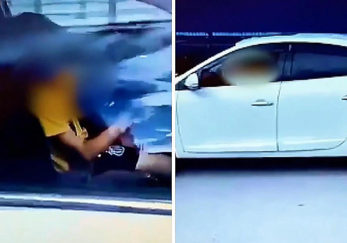 Fotogramas del vídeo compartido en redes sociales por la cuenta de la Guardia Civil.