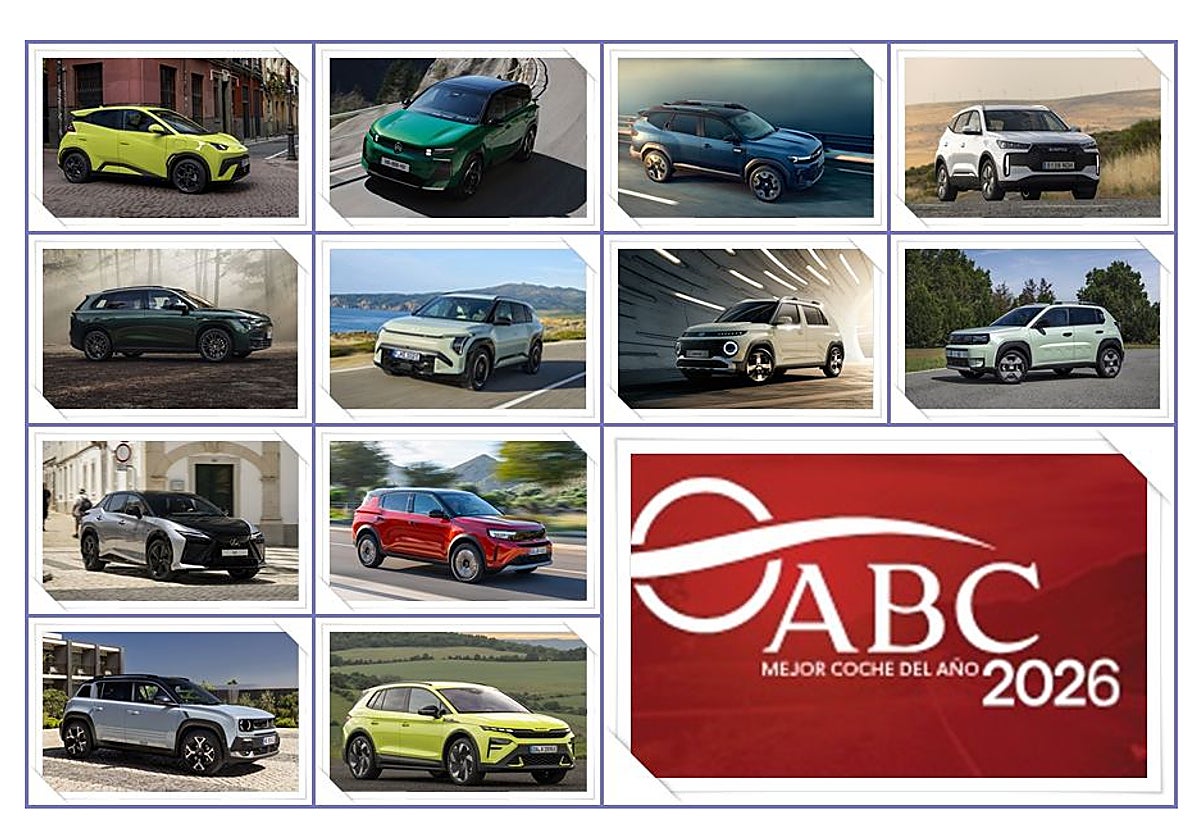 Los doce candidatos a Mejor Coche ABC 2026