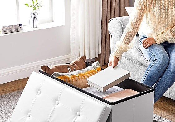 Los mejores pufs de almacenaje para mantener tu casa en orden sin renunciar al estilo