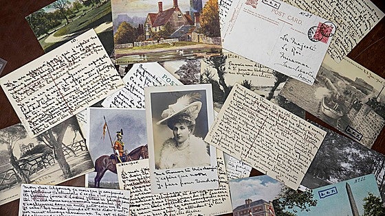 Las postales entre Ena y Alfonso XIII: romance a la vista