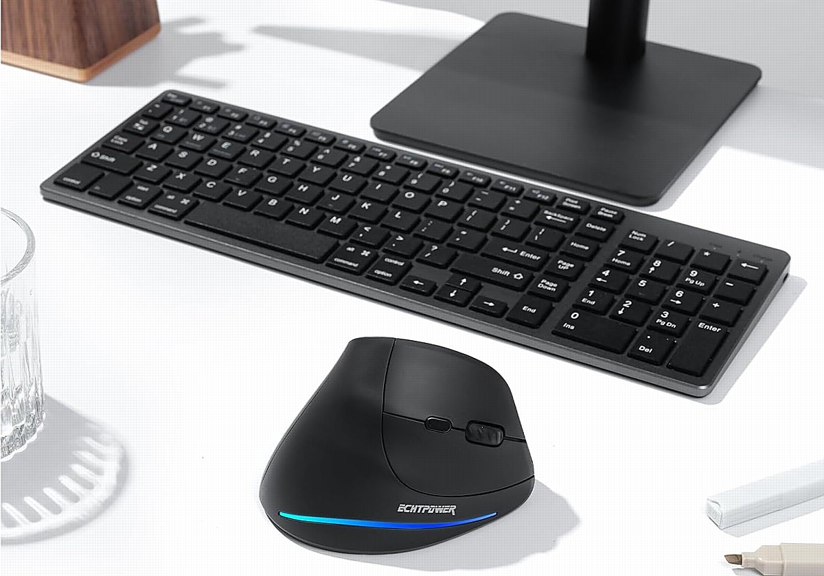 Despídete del dolor de muñeca con el ratón vertical ergonómico ECHTPower