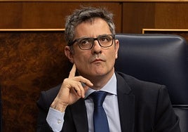 El ministro de la Presidencia, Justicia y Relaciones con las Cortes, Félix Bolaños.