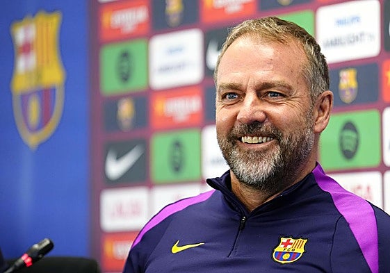 Hansi Flick, en rueda de prensa.