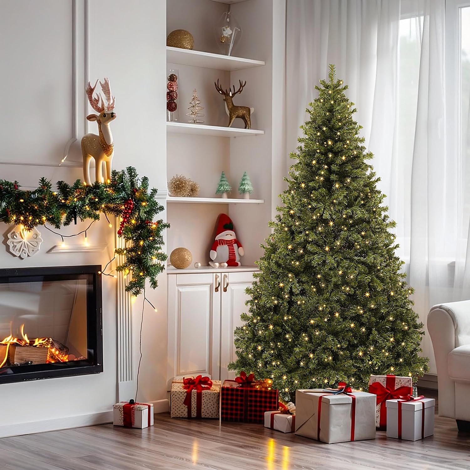 Árboles de Navidad con luces incorporadas que te ahorrarán mucho tiempo en el montaje