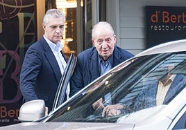 Juan Carlos I, el pasado noviembre en su visita a Galicia.