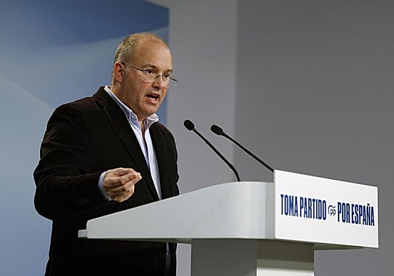 El secretario general del Partido Popular, Miguel Tellado.