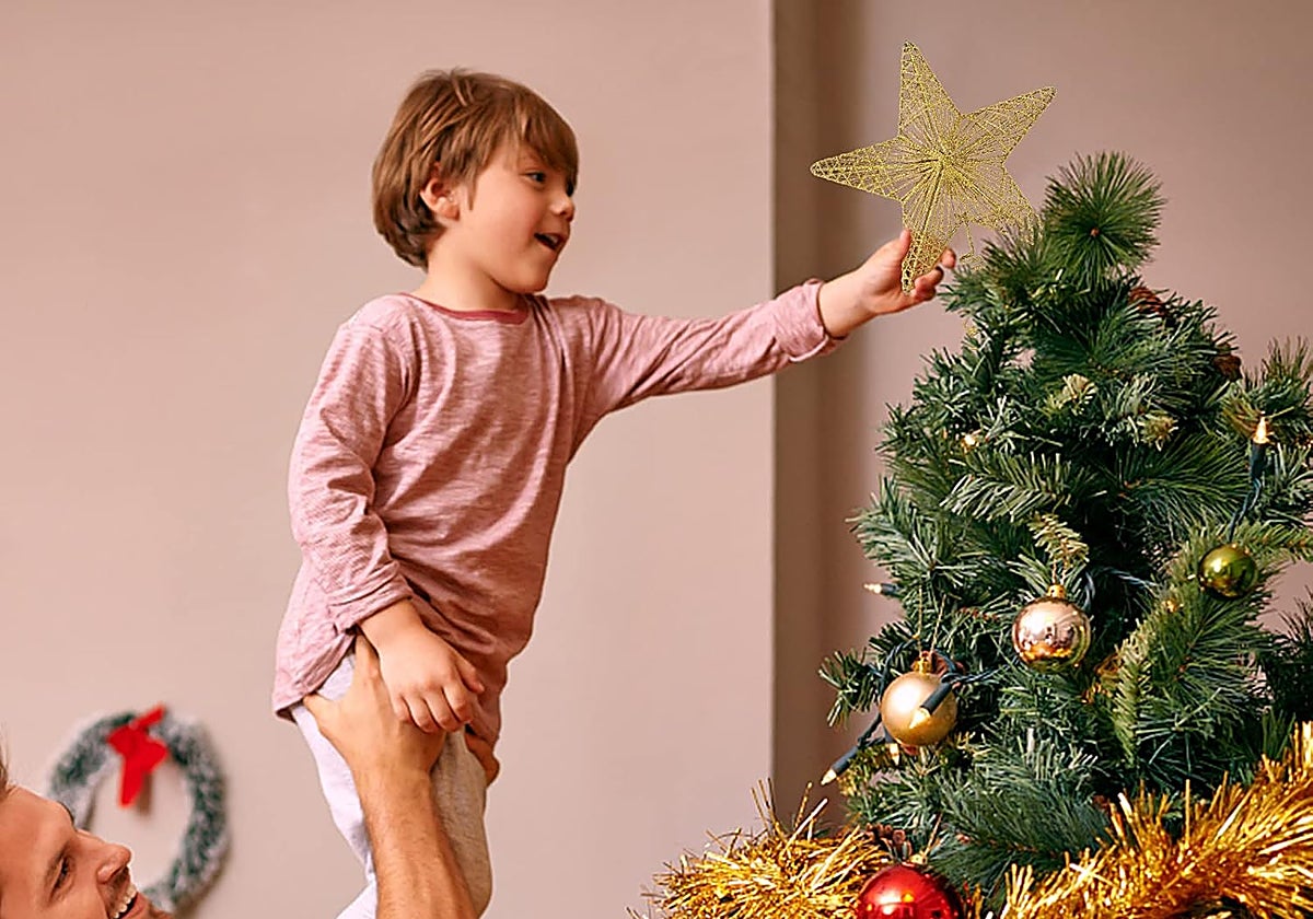 Estas estrellas para árbol de Navidad son perfectas para decorar tu hogar