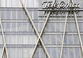 Vista de la sede de Telefonica.