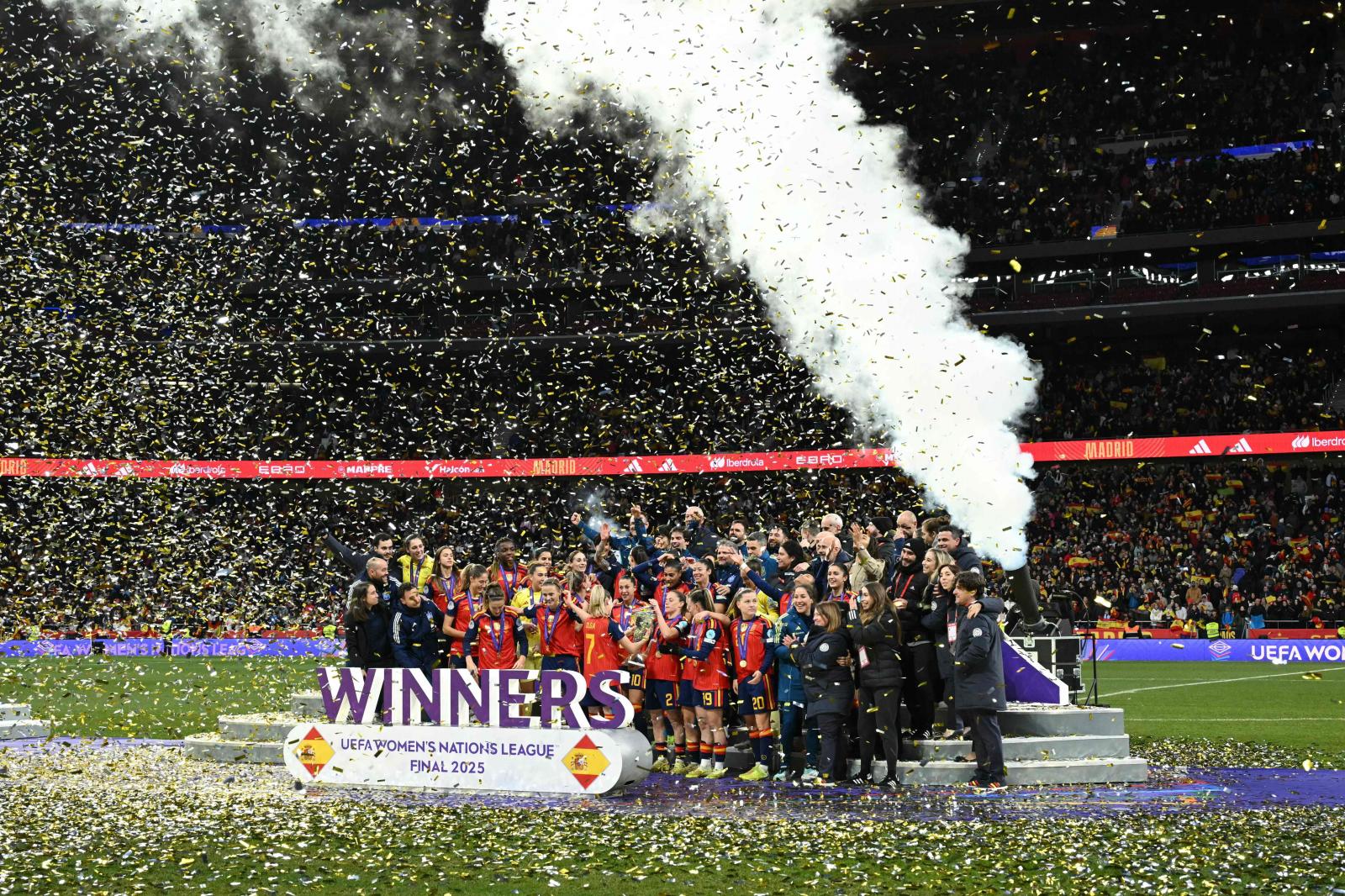La selección celebra la segunda Liga de Naciones. 