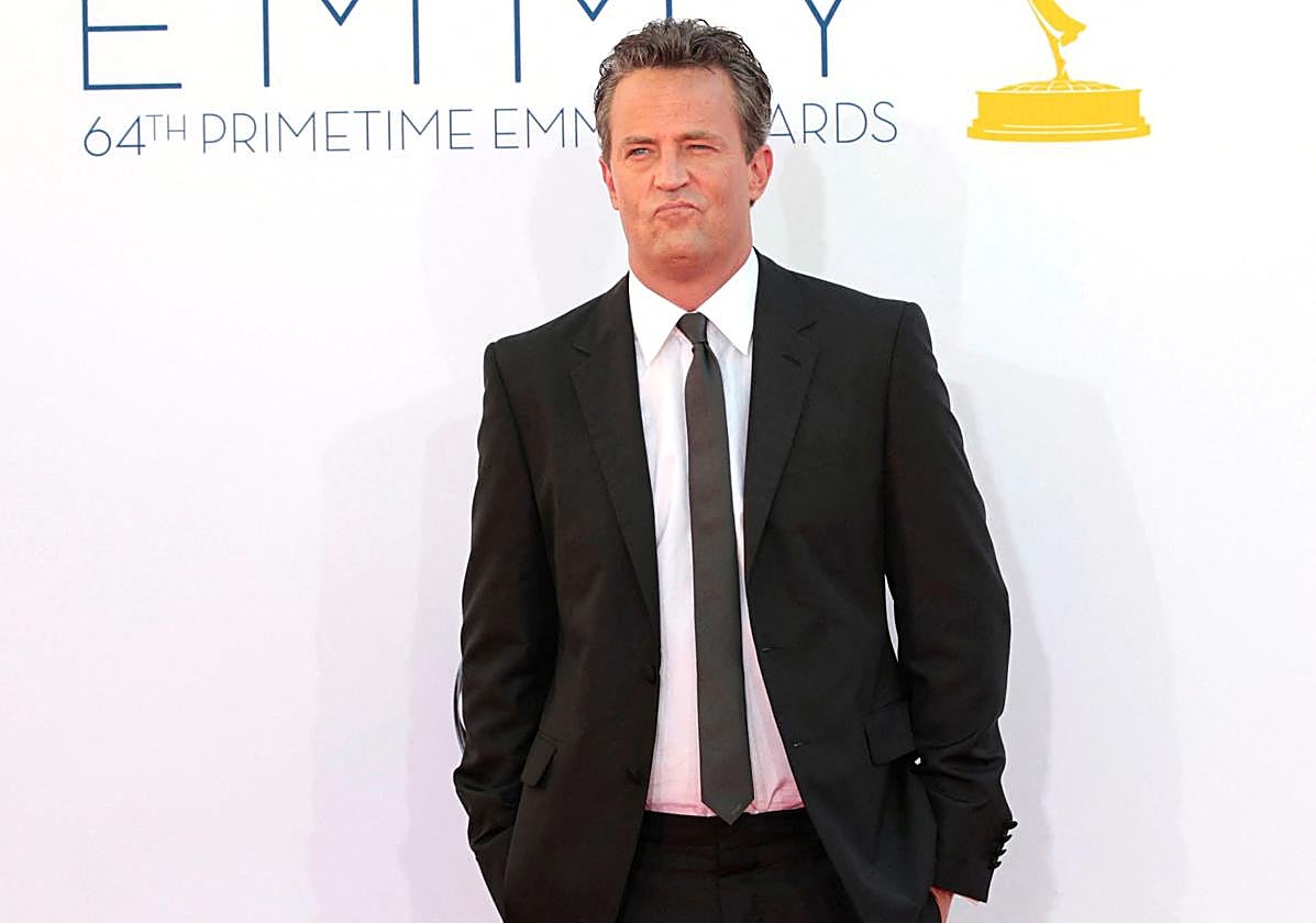 El actor Matthew Perryen una gala de los Premios Emmy en 2012.