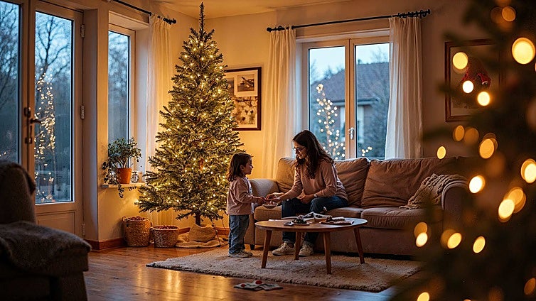 Presume de árbol de Navidad con estos modelos de 210 cm de altura perfectos para decorar tu salón