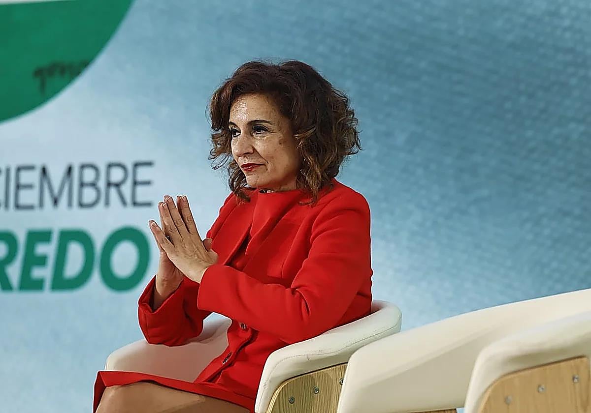 Montero, this evening, in Málaga at an event marking 4-D.