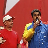 Hugo Carvajal y Nicolás Maduro, en una imagen de archivo de 2014.