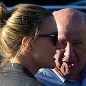 Amancio Ortega, junto a su hija Marta Ortega.