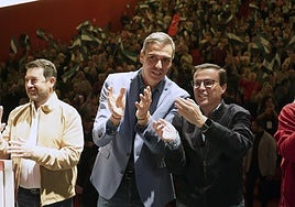 Sánchez, en apoyo de Miguel Ángel Gallardo en Plasencia.