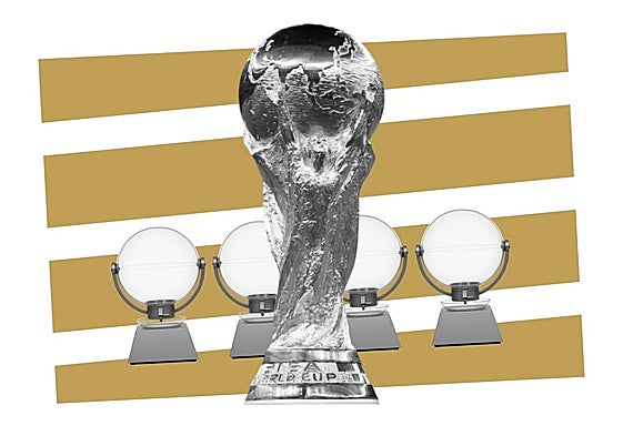 Ensayo previo al sorteo del Mundial, que se llevará a cabo hoy a partir de las 18:00 (hora española).