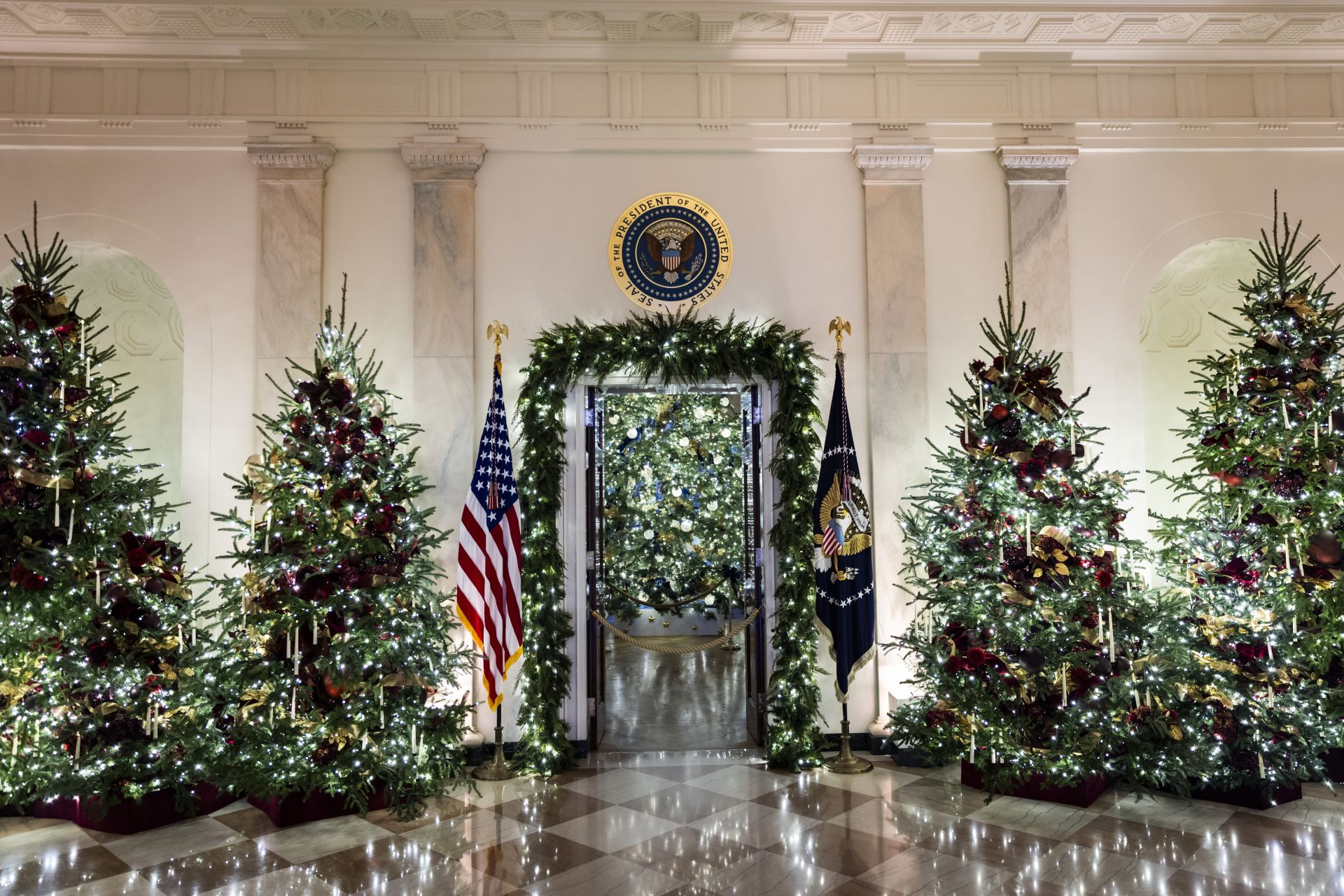 Los Trump ya celebran la Navidad en la Casa Blanca