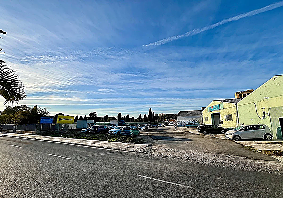 Zona donde ocurrieron los hechos, en el polígono de San Rafael, en Málaga capital