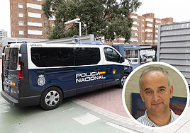 Comisaría de Policía Nacional. En detalle, imagen del detenido, jefe del grupo de Estupefacientes de la Policía Nacional de Valladolid.