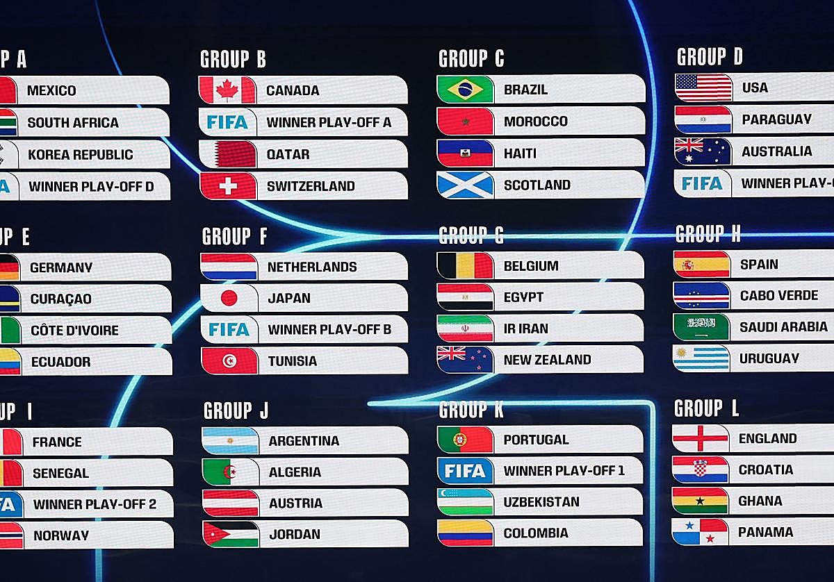 Uruguay, Arabia Saudí y Cabo Verde, rivales de España en el Mundial