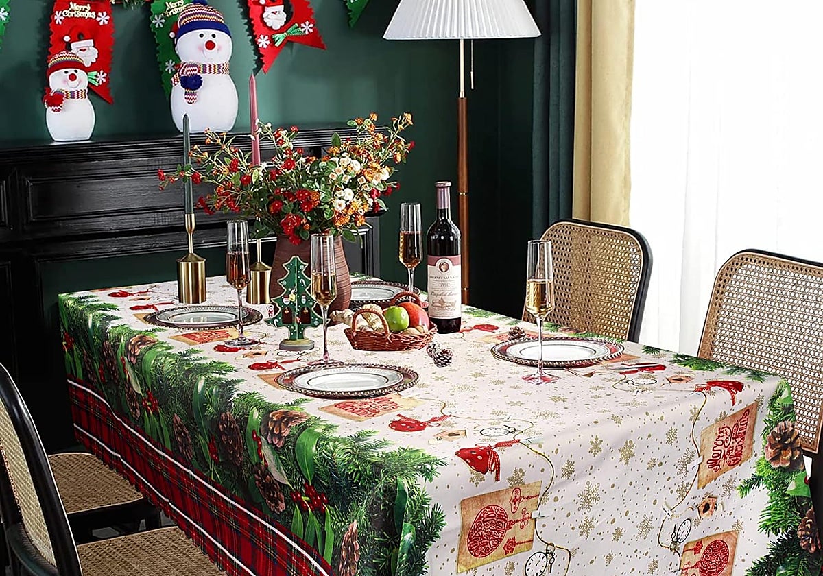 Viste tu mesa de Navidad estas fiestas con estos manteles