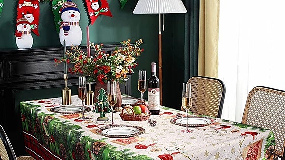 Viste tu mesa de Navidad estas fiestas con estos manteles