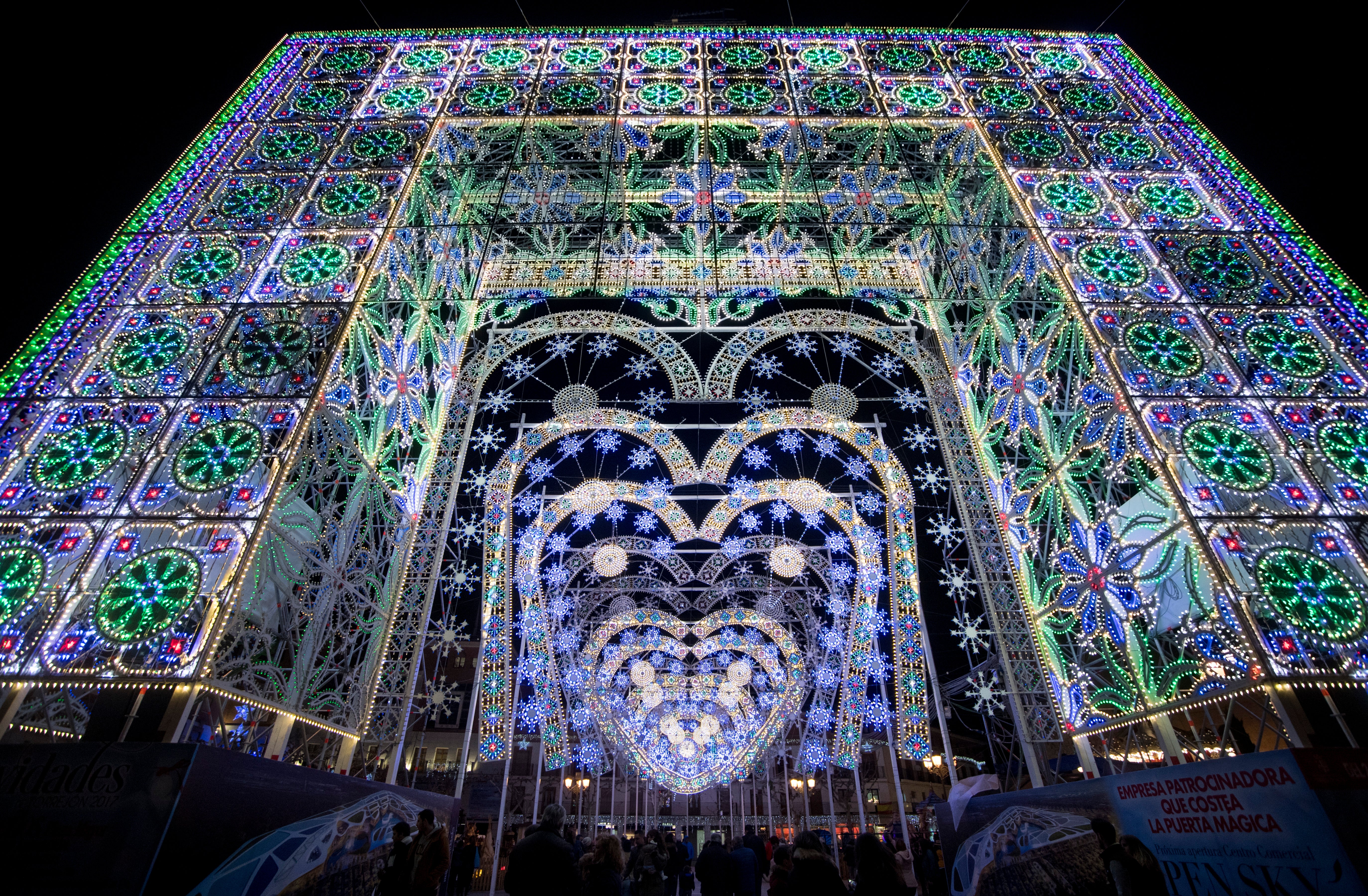 La Puerta Mágica de Torrejón de Ardoz en fechas navideñas.